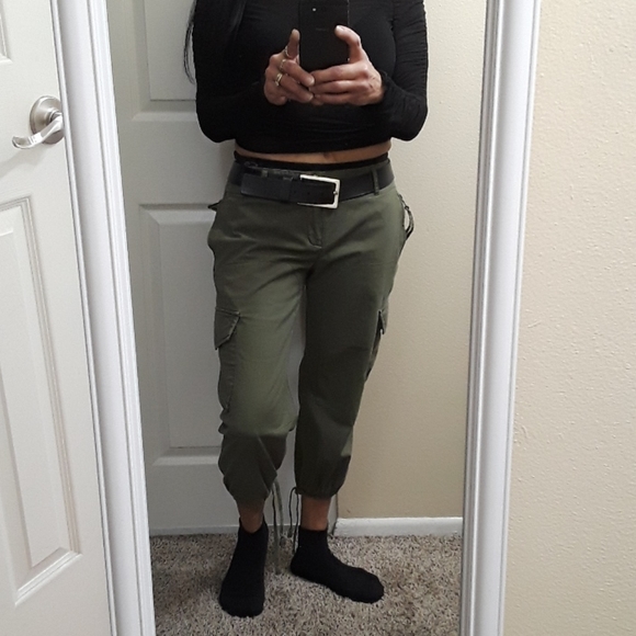 Comptoir Des Cotonniers Army Cargo Crop Pants - Picture 4 of 8